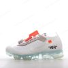 Billige Sko Nike Air VaporMax x Off-White 2018 ‘Hvid Orange Sort’ AA3831-100