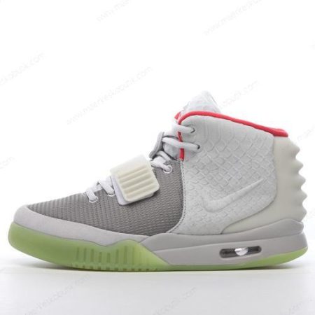 Billige Sko Nike Air Yeezy 2 ‘Grå Hvid Rød Grøn’ 508214-010