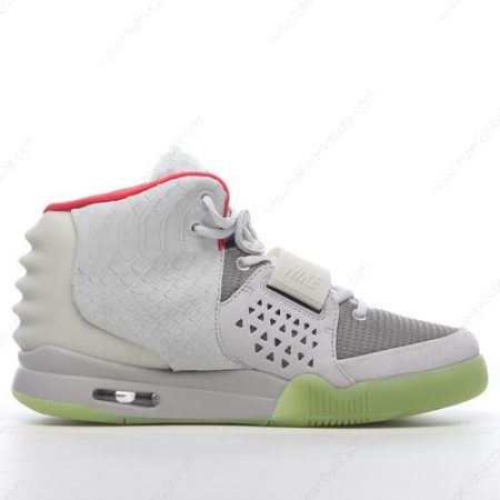 Billige Sko Nike Air Yeezy 2 ‘Grå Hvid Rød Grøn’ 508214-010