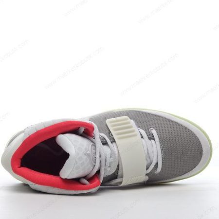 Billige Sko Nike Air Yeezy 2 ‘Grå Hvid Rød Grøn’ 508214-010