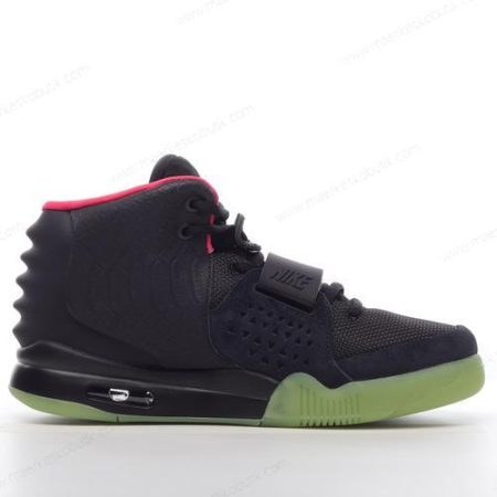 Billige Sko Nike Air Yeezy 2 ‘Sort Rød’ 508214-006