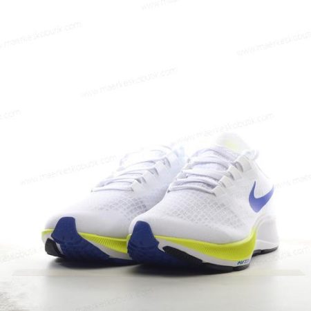 Billige Sko Nike Air Zoom Pegasus 37 ‘Hvid Gul Blå’ BQ9646-102