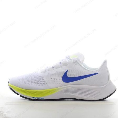 Billige Sko Nike Air Zoom Pegasus 37 ‘Hvid Gul Blå’ BQ9646-102