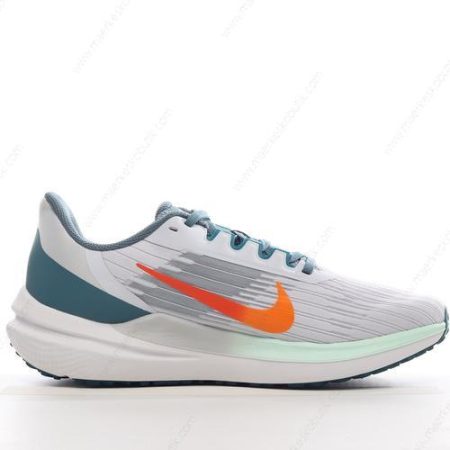 Billige Sko Nike Air Zoom Winflo 9 ‘Grå Orange Hvid Grøn’