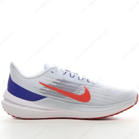 Billige Sko Nike Air Zoom Winflo 9 ‘Hvid Blå Orange’ DD6203-006