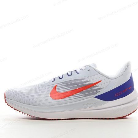 Billige Sko Nike Air Zoom Winflo 9 ‘Hvid Blå Orange’ DD6203-006