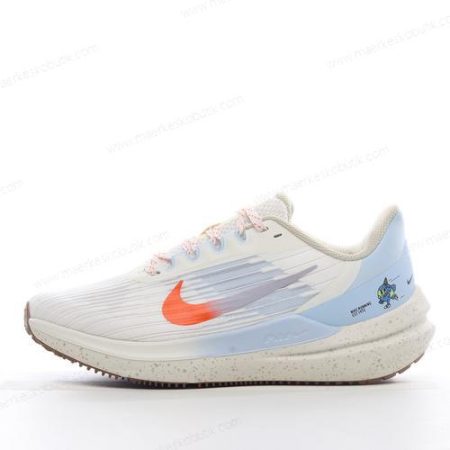 Billige Sko Nike Air Zoom Winflo 9 ‘Hvid Blå Orange’ DX6048-181