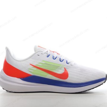 Billige Sko Nike Air Zoom Winflo 9 ‘Hvid Blå Orange Grøn’ DX3355-100