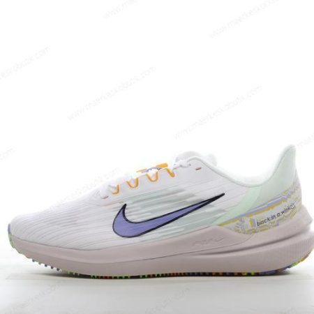 Billige Sko Nike Air Zoom Winflo 9 ‘Hvid Grøn Blå’ DR8802-100