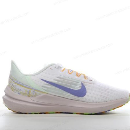 Billige Sko Nike Air Zoom Winflo 9 ‘Hvid Grøn Blå’ DR8802-100