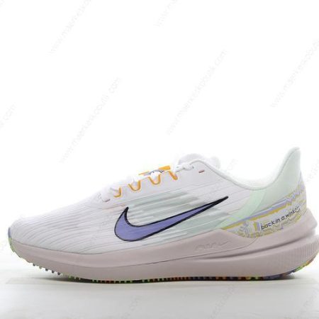 Billige Sko Nike Air Zoom Winflo 9 ‘Hvid Grøn Blå’ DR8802-100