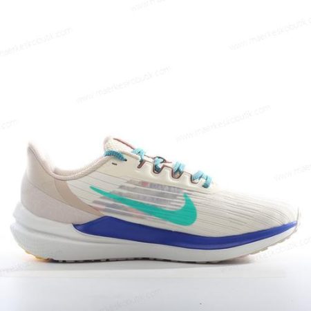 Billige Sko Nike Air Zoom Winflo 9 Premium ‘Hvid Blå Grå Grøn’ DV8997-100