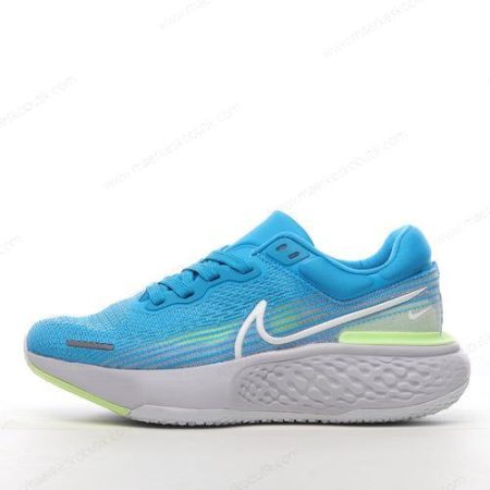 Billige Sko Nike Air ZoomX Invincible Run Flyknit ‘Blå Hvid Grøn’ CT2228-401