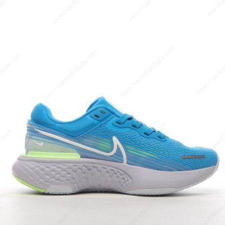 Billige Sko Nike Air ZoomX Invincible Run Flyknit ‘Blå Hvid Grøn’ CT2228-401