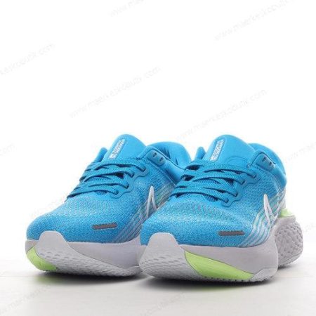 Billige Sko Nike Air ZoomX Invincible Run Flyknit ‘Blå Hvid Grøn’ CT2228-401