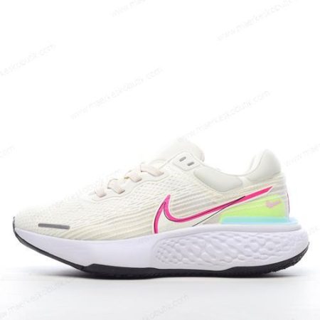 Billige Sko Nike Air ZoomX Invincible Run Flyknit ‘Hvid Pink Grøn’ DJ5454-001