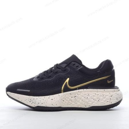 Billige Sko Nike Air ZoomX Invincible Run Flyknit ‘Sort Guld’ CT2229-004