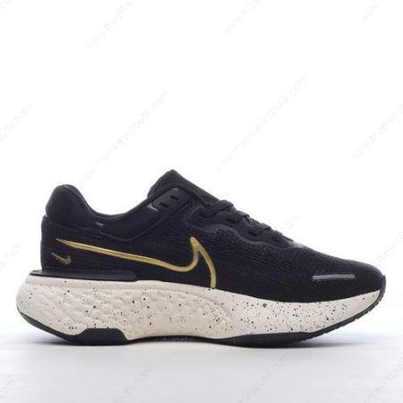 Billige Sko Nike Air ZoomX Invincible Run Flyknit ‘Sort Guld’ CT2229-004