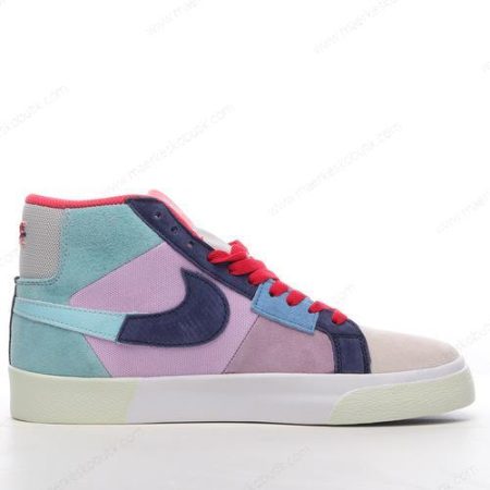 Billige Sko Nike Blazer Mid ‘Lilla Blå Hvid’ DA8854-500