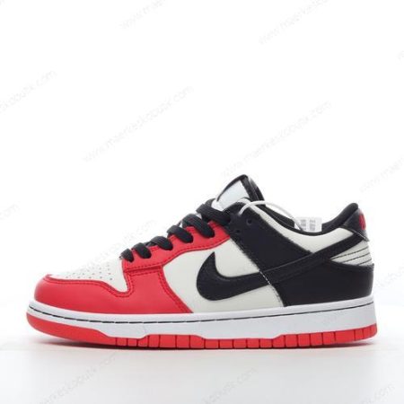 Billige Sko Nike Dunk Low EMB ‘Sort Rød Hvid’ DO6288-100