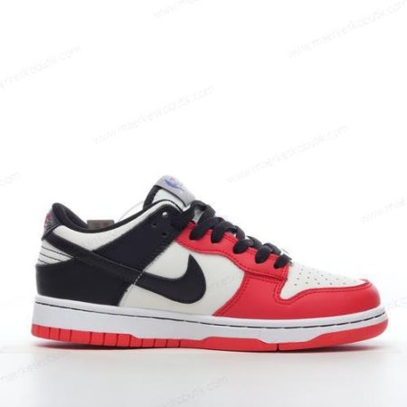 Billige Sko Nike Dunk Low EMB ‘Sort Rød Hvid’ DO6288-100