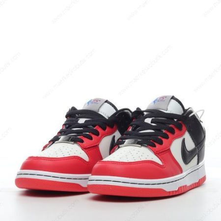 Billige Sko Nike Dunk Low EMB ‘Sort Rød Hvid’ DO6288-100