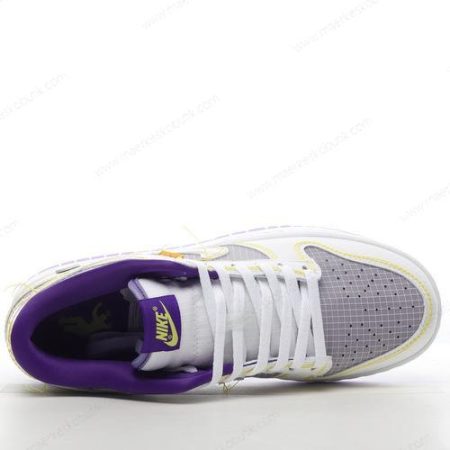 Billige Sko Nike Dunk Low ‘Grå Lilla Gul’ DJ9649-500