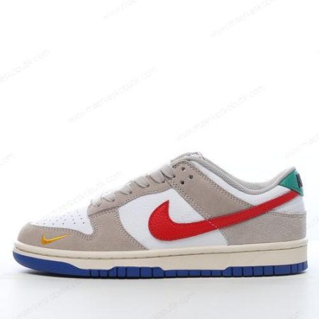 Billige Sko Nike Dunk Low ‘Hvid Grå Rød Blå’ DV3497-001