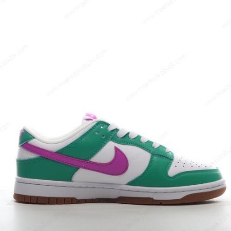 Billige Sko Nike Dunk Low ‘Hvid Grøn Lilla’ FD9922-151