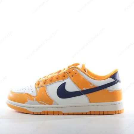 Billige Sko Nike Dunk Low ‘Hvid Gul Navy’ FN3418-100