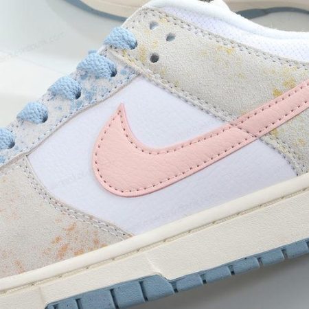 Billige Sko Nike Dunk Low ‘Hvid Pink Blå’ DV6486-100