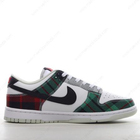 Billige Sko Nike Dunk Low ‘Hvid Sort Grå Grøn’ DV0827-100