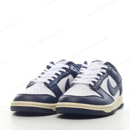 Billige Sko Nike Dunk Low PRM ‘Hvid Navy’ FN7197-100