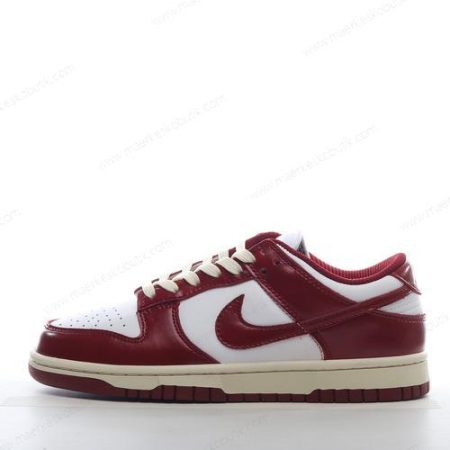 Billige Sko Nike Dunk Low PRM ‘Hvid Rød’ FJ4555-100