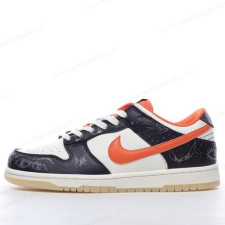 Billige Sko Nike Dunk Low PRM ‘Sort Orange Hvid’ DO3806-100