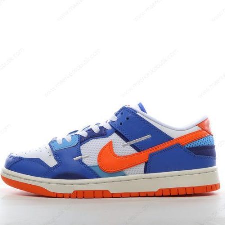 Billige Sko Nike Dunk Low Scrap ‘Blå Hvid Orange’ DM0128-100