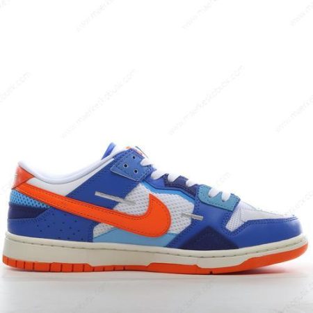 Billige Sko Nike Dunk Low Scrap ‘Blå Hvid Orange’ DM0128-100