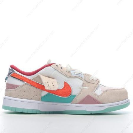 Billige Sko Nike Dunk Low Scrap ‘Orange Hvid Grå’ DQ4975-181