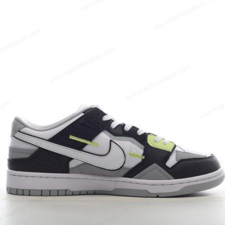 Billige Sko Nike Dunk Low Scrap ‘Sort Hvid Grå’ DC9723-001