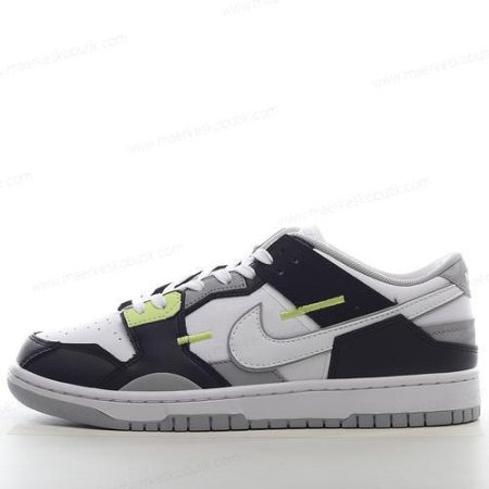 Billige Sko Nike Dunk Low Scrap ‘Sort Hvid Grå’ DC9723-001