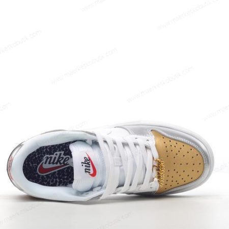 Billige Sko Nike Dunk Low ‘Sølv Guld Hvid’ DH4403-700