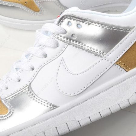 Billige Sko Nike Dunk Low ‘Sølv Guld Hvid’ DH4403-700