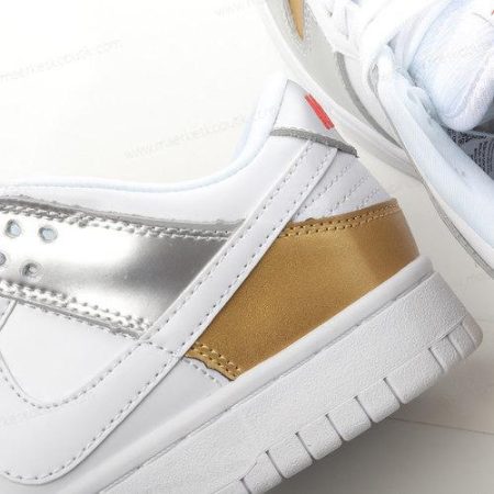 Billige Sko Nike Dunk Low ‘Sølv Guld Hvid’ DH4403-700