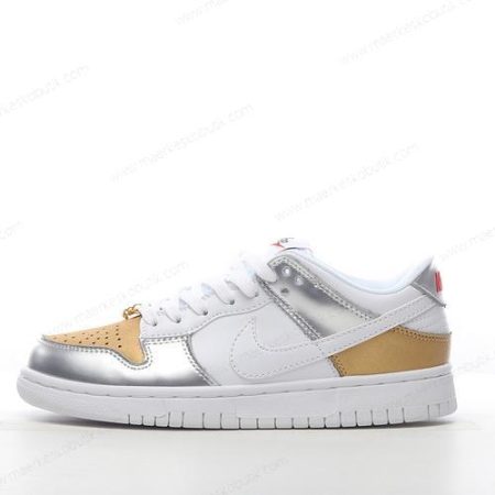 Billige Sko Nike Dunk Low ‘Sølv Guld Hvid’ DH4403-700