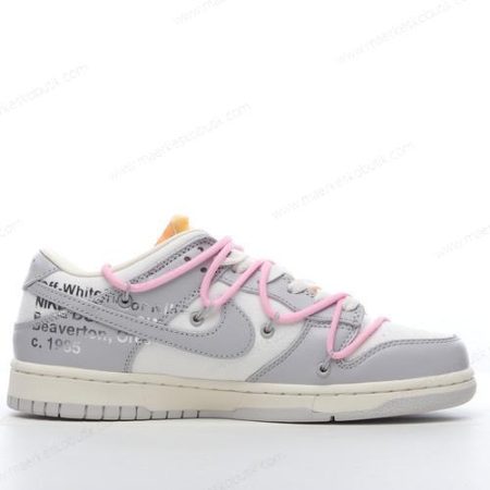 Billige Sko Nike Dunk Low x Off-White ‘Grå Hvid’ DM1602-109