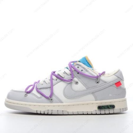 Billige Sko Nike Dunk Low x Off-White ‘Grå Hvid’ DM1602-125