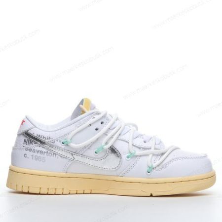 Billige Sko Nike Dunk Low x Off-White ‘Hvid Sølv’ DM1602-127