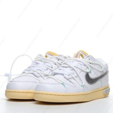 Billige Sko Nike Dunk Low x Off-White ‘Hvid Sølv’ DM1602-127