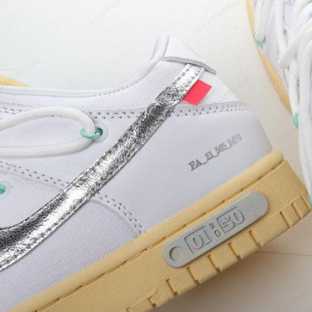 Billige Sko Nike Dunk Low x Off-White ‘Hvid Sølv’ DM1602-127