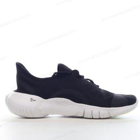 Billige Sko Nike Free RN 5 ‘Sort Hvid’ AQ1316-003